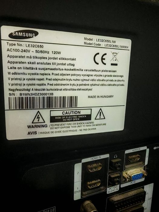 Le32c650 telewizor