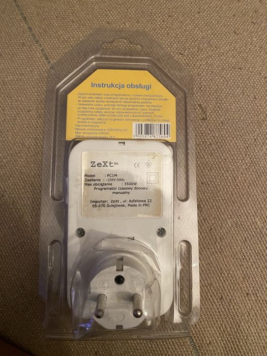 Programator czasowy manualny PC1M, ZeXt