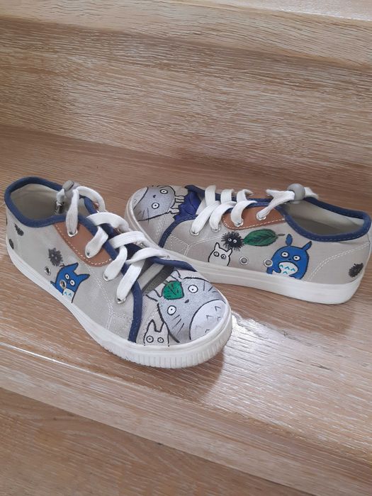 Tenisówki/ trampki Totoro hand painted, dziecięce