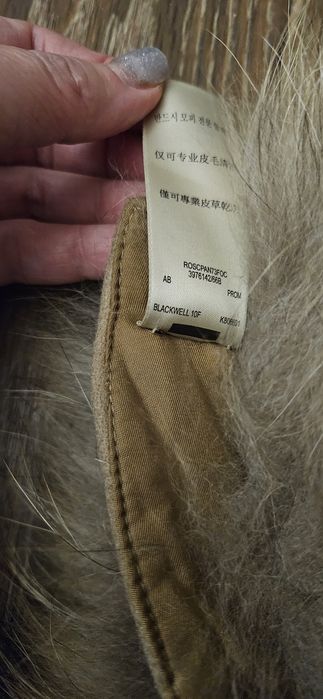 Опушка мех енота Burberry оригинал