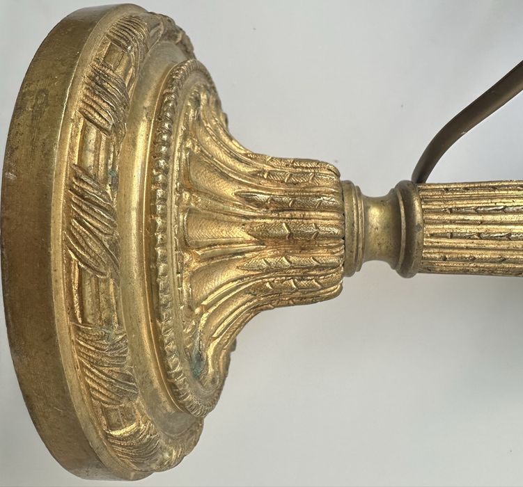 Stary świecznik mosiężny, lampa