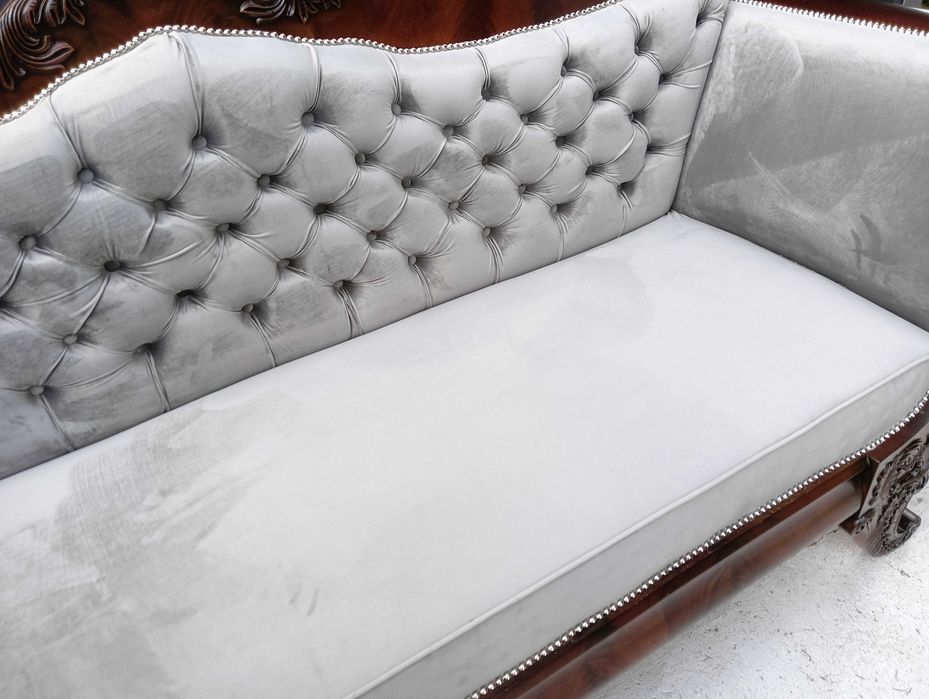 Kanapa sofa Biedermeier antyk po renowacji