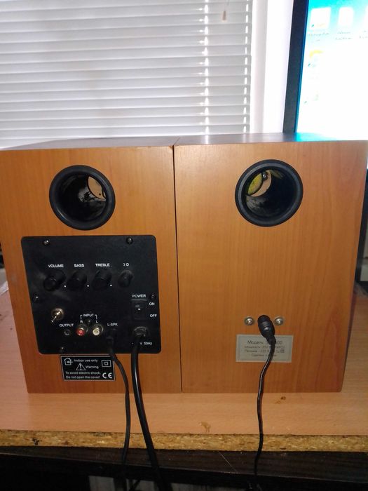 Колонки активные SVEN 18+18=36 ват,добавлен блютуз 5.2.