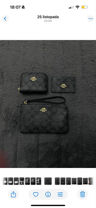 Zestaw portefli coach  damski
