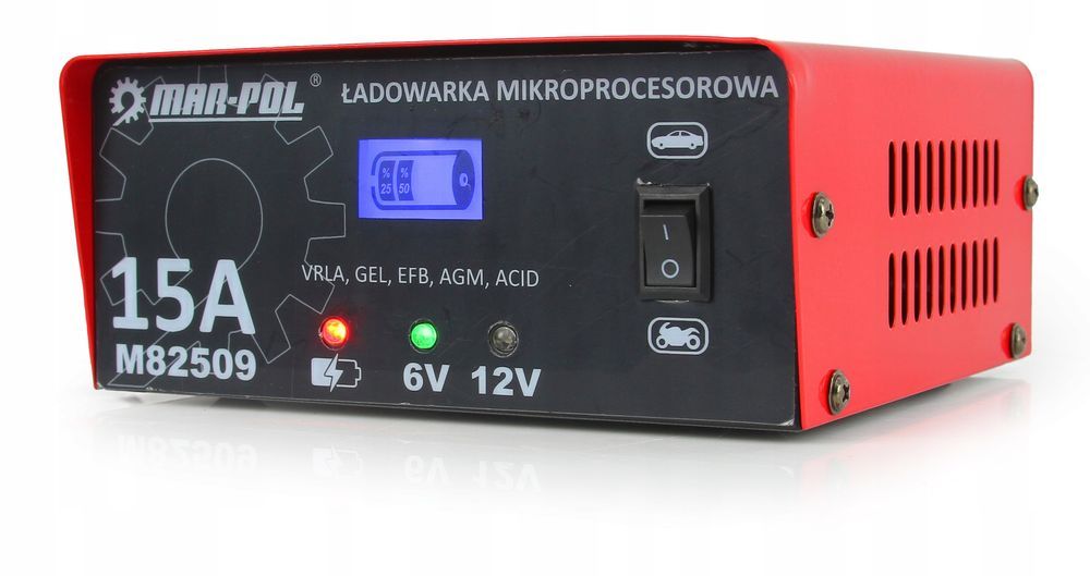 Prostownik Mikroprocesorowy Akumulatorowy 6V / 12V