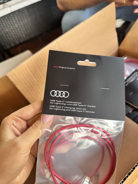 Audi USB Type-C charging cable set
