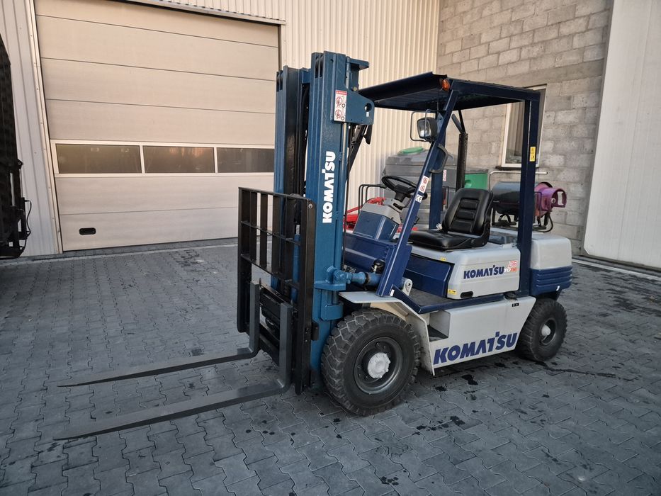 Wózek widłowy KOMATSU FGF25, triplex, przesuw, GAZ