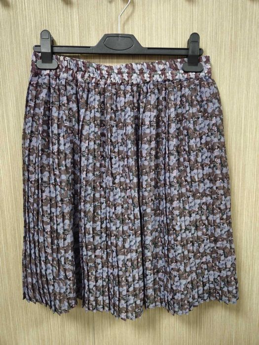 Spódnica midi kwiaty lila czekolada YAS Outlet M/L !!!