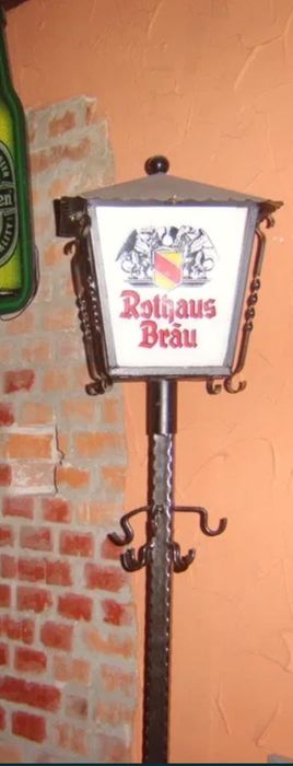 lampa barowa reklama podświetlana  do baru pubu