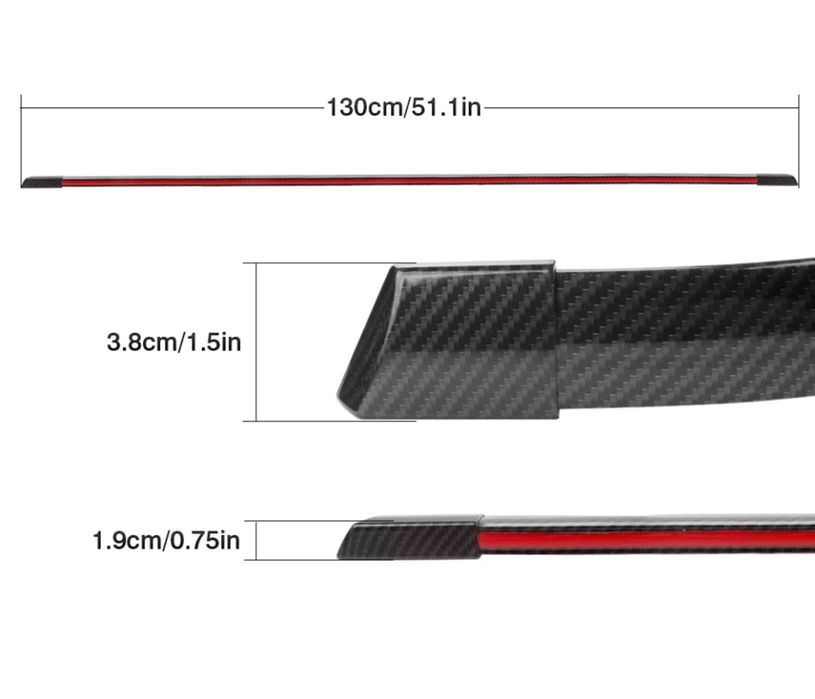 Spojler tylne swiatło  stop  plywajacy kierunkowskaz awaryjne led