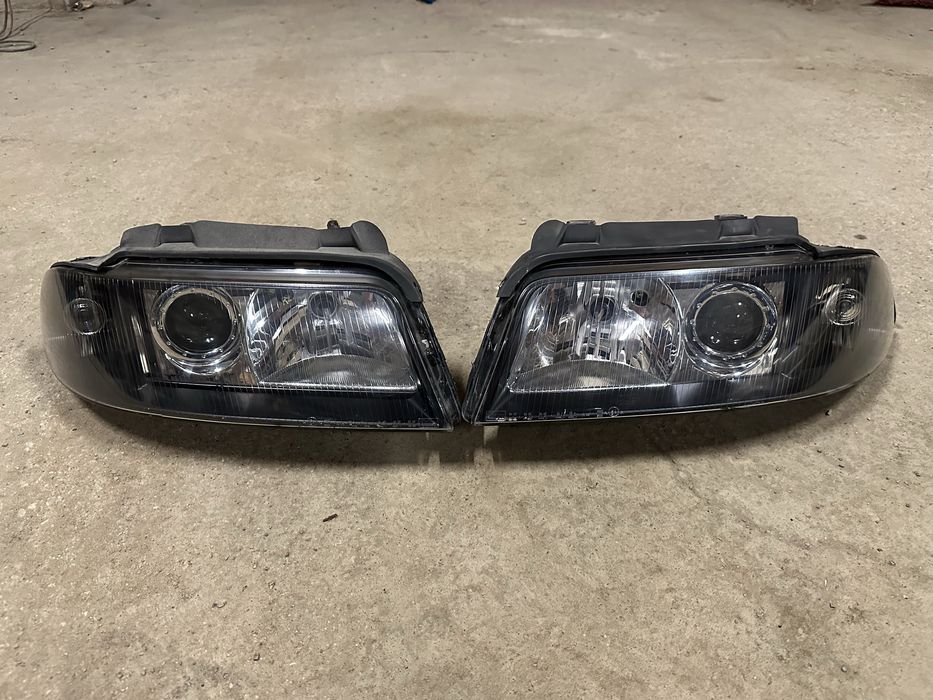 A4 b5 lampy przod valeo black xenon d2s