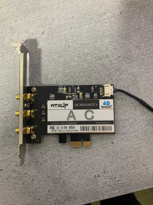 Адаптер Wi-Fi Bluetooth PCI-e WLAN Card BCM943602CS