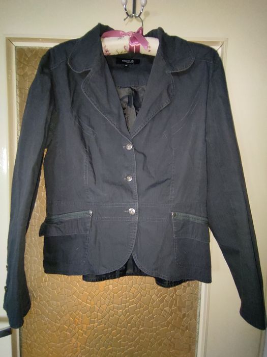 Kurtka marynarka grafitowa, granatowa