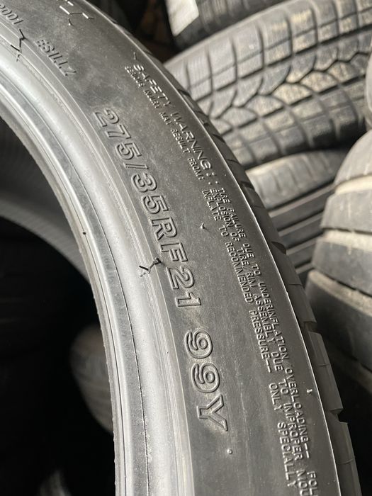 275/35/21+245/40/21 R21 Bridgestone Potenza S001L  RFT /JAPAN/ як нові