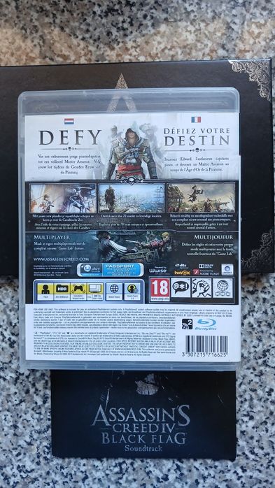 Assassins creed 4 black flag+extras playstation 3