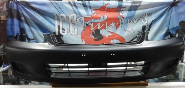 Para-choques frontal honda civic 1999-2001 2 / 3 / 4 portas em plástico ABS
