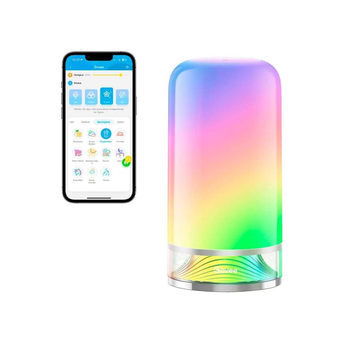 Розумна світлодіодна LED лампа Aura RGBIC, Bluetooth + WiFi Govee