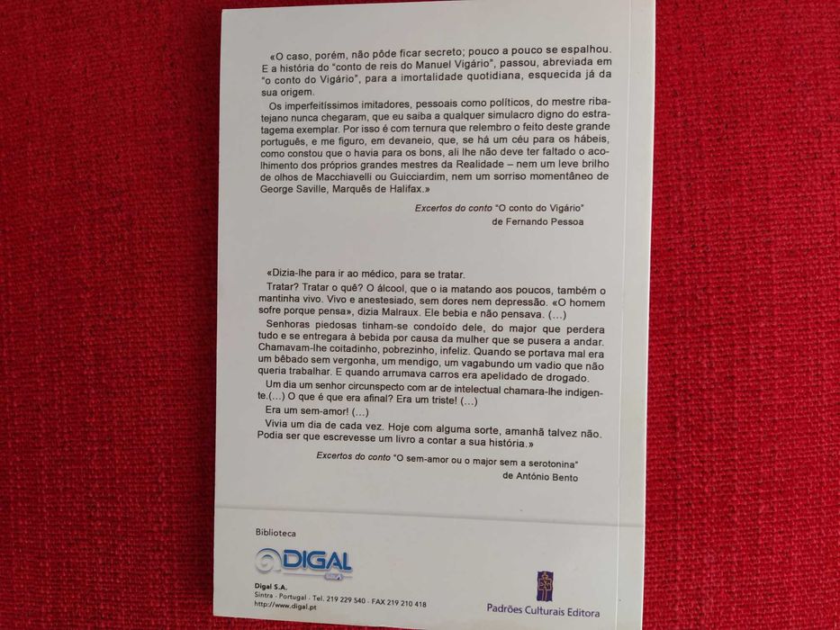O Conto do Vigário – Fernando Pessoa + O Sem-Amor ou o Major Sem...