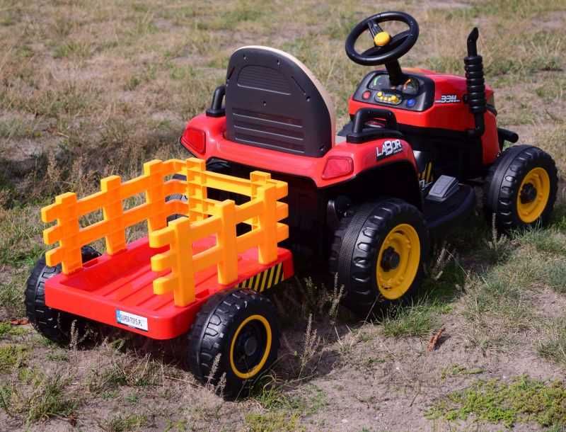 BAWIBUS.PL pojazd TRAKTOR NA AKUMULATOR koparka z przyczepką i kiprem