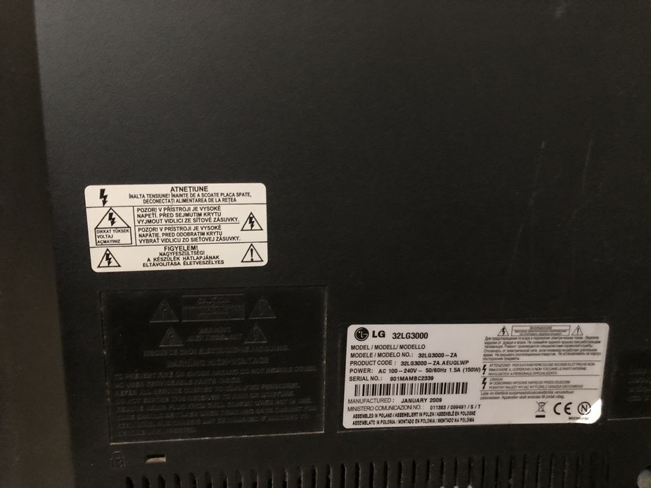 Telewizor plazmowy marki LG