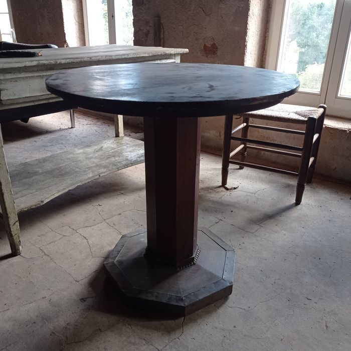 Stół secesyjny okrągły antyk