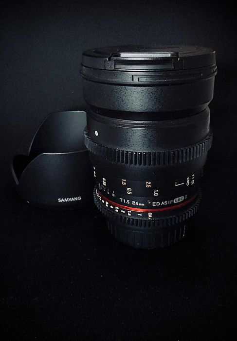 Samyang 24 mm T1.5 ED AS UMC II Cine para Canon EF -  Como Nova