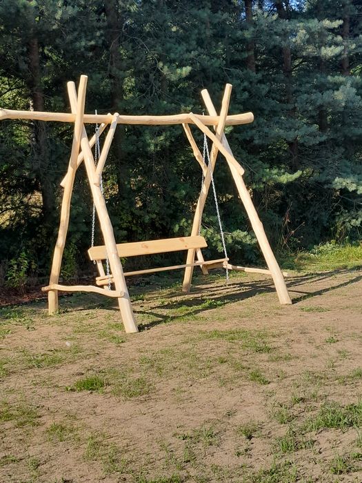 Huśtawka drewniana