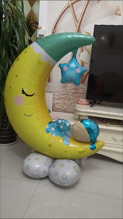 Exposição física de balões de festa