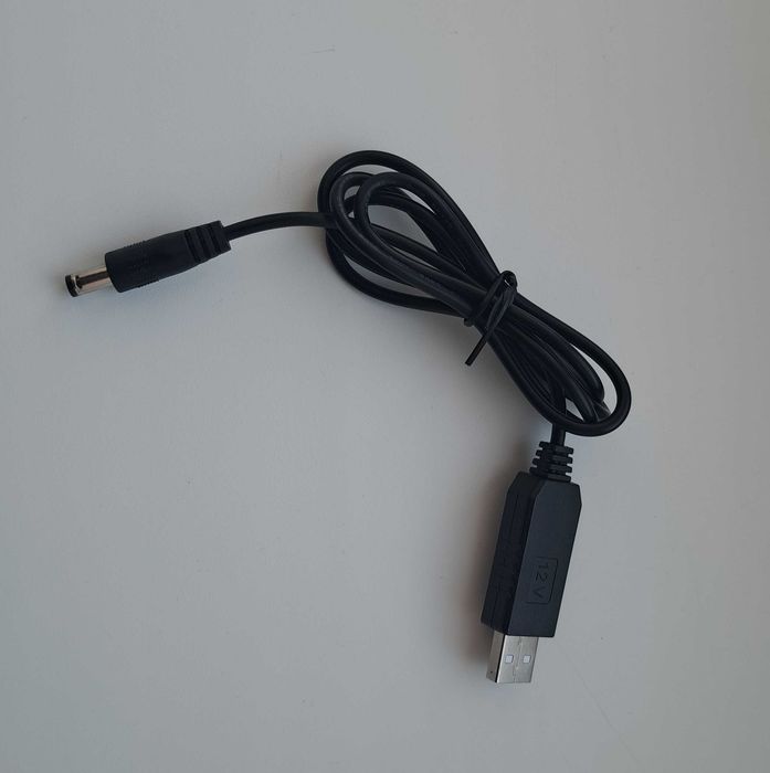 Кабель живлення USB to DC 12V для роутера (від павербанка)