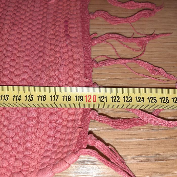 Tapetes 100% Algodão Cor Tijolo 60x120cm
