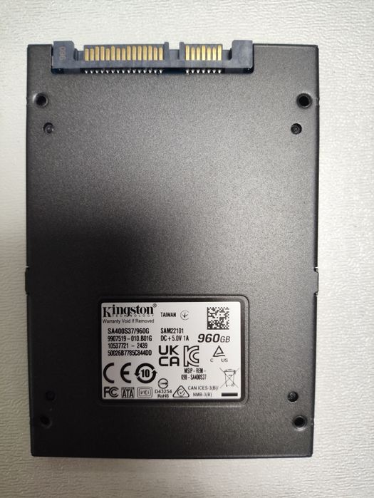 Накопичувач SSD 960GB Kingston SSDNow A400 2.5" SATAIII SA400S37/960G