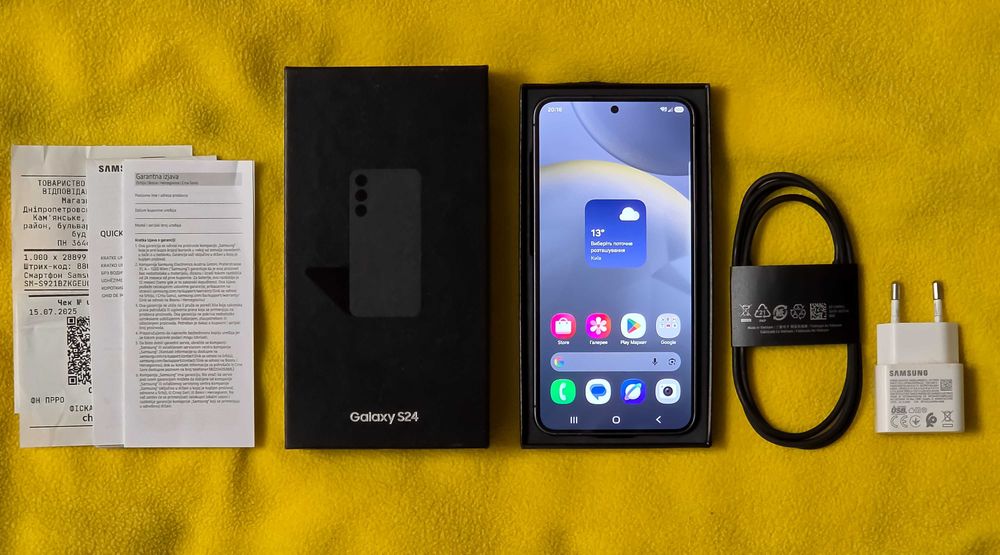 Samsung S24 256Гб. Офіційний Ідеальний стан.