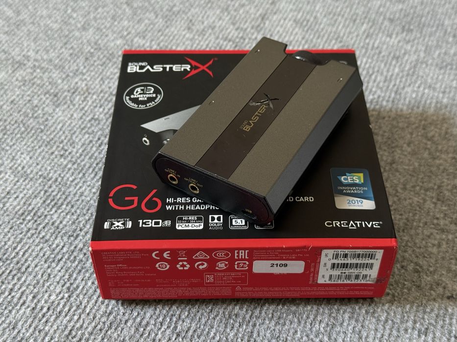 Karta dźwiękowa Creative Sound BlasterX G6