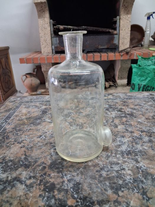 Frasco de farmácia antigo , ver fotos