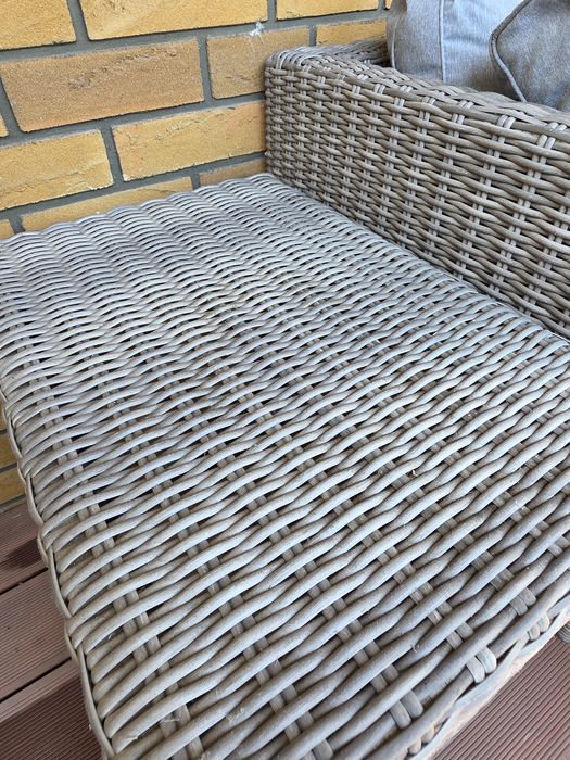 Komplet mebli balkonowych OLEA MINI COMPACT szary 5-częściowy