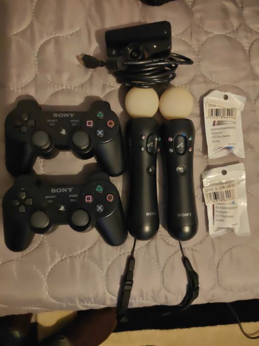 Playstation 3 160GB - 2 Comandos - Camera e 2 Comandos Move - 2 jogos