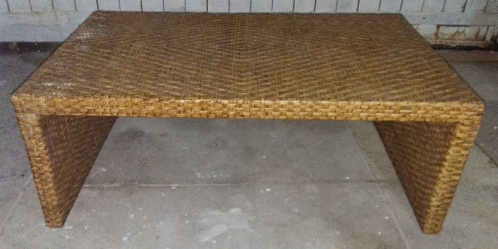 Rattan / natural wicker side table64584678964739120