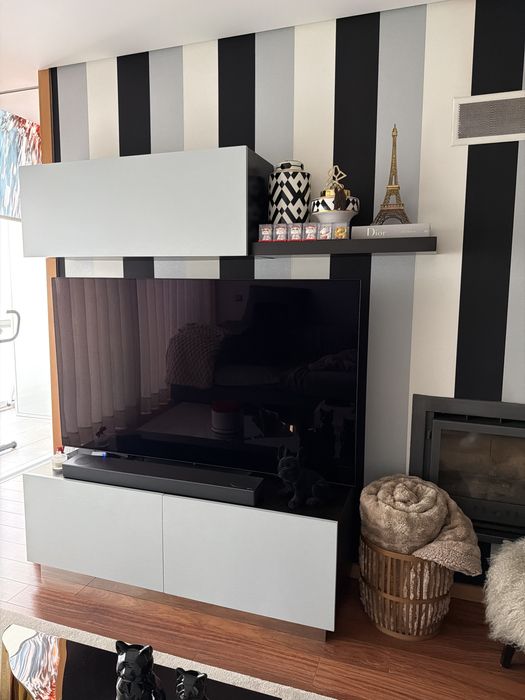 Movel tv 2 cores carvalho