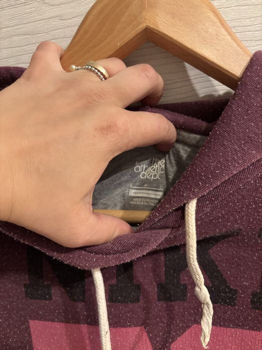 Bordowa różowa bluza S sweat capuche rally 72 Athletic dept w