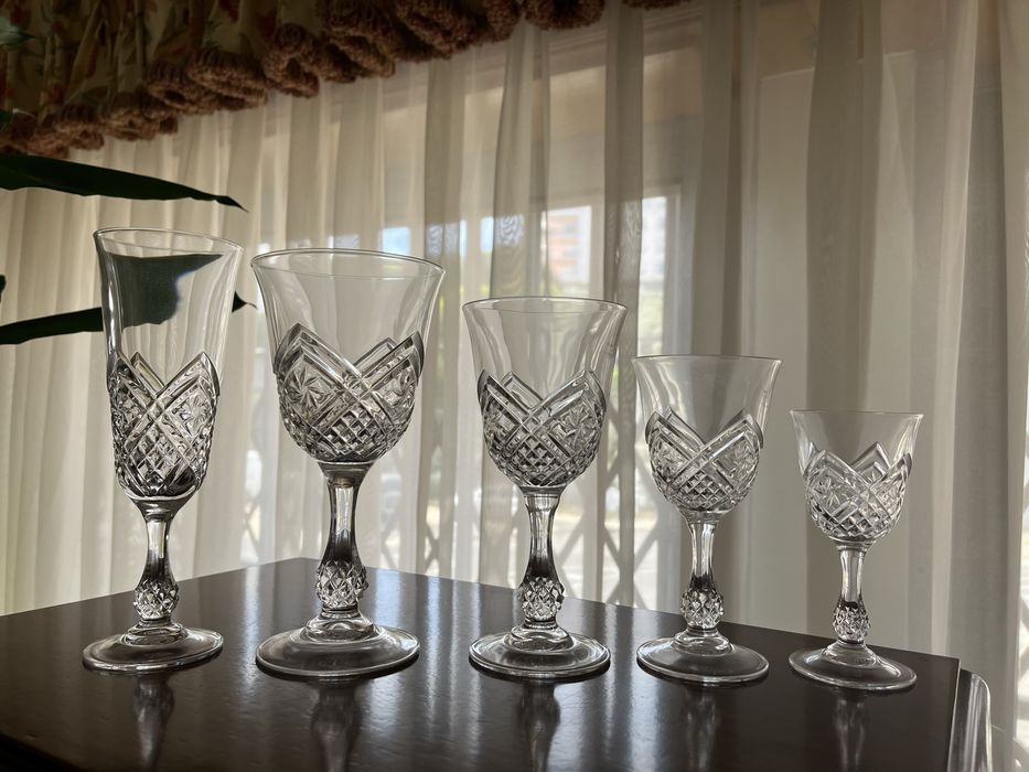 Serviço de 60 copos cristal d’arques