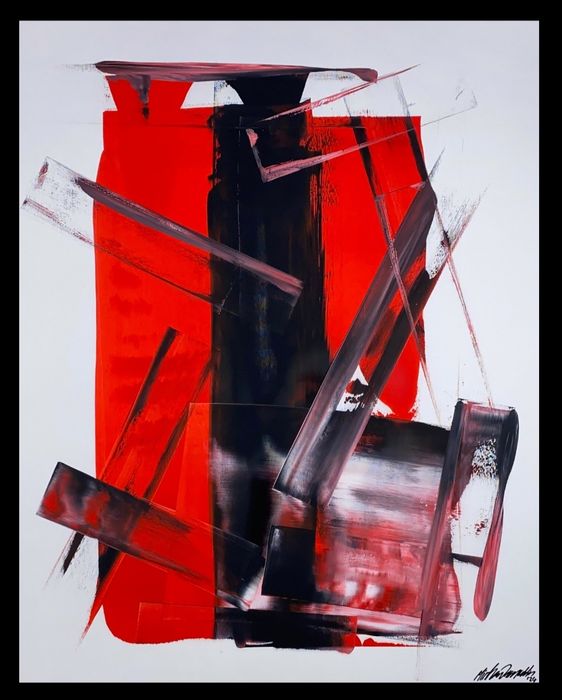 Parscha Mirghawameddin - pintura a acrílico sobre tela