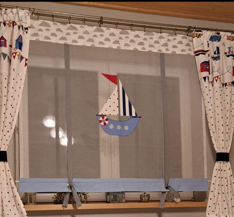 Komplet panel + zasłonki