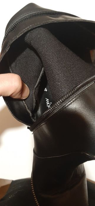 Buty kozaki damskie zimowe r.37 skóra