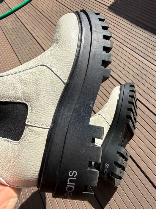 Botas Chelsea Calvin Klein Jeans em Pele – Tamanho 38