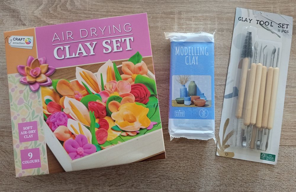 Nowy mega duży zestaw kreatywny glina schnąca na powietrzu plus zestaw