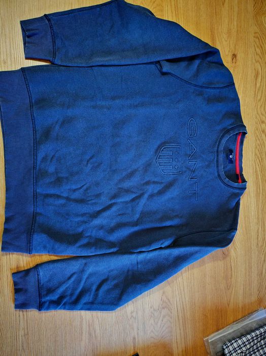 Camisola gant azul marinho crewneck L