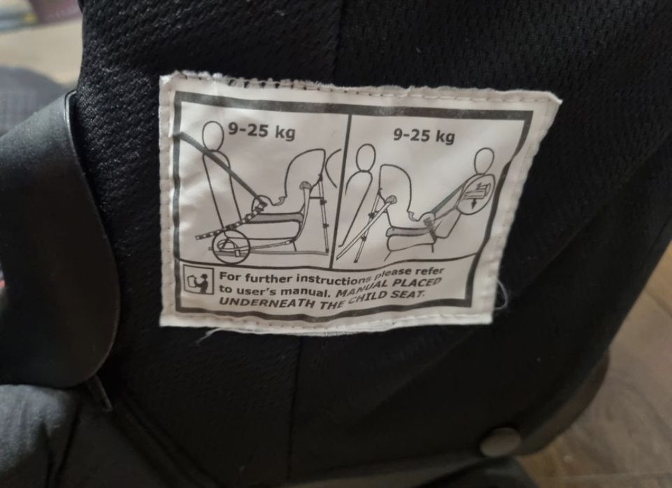 Fotelik Axkid Kidzone 9-25kg tyłem i przodem do kierunku jazdy