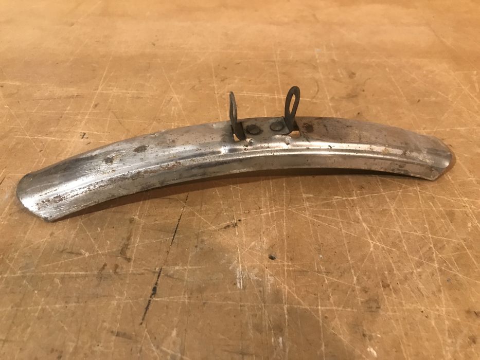 Błotnik chrom krótki kolarzówka retro rower prl