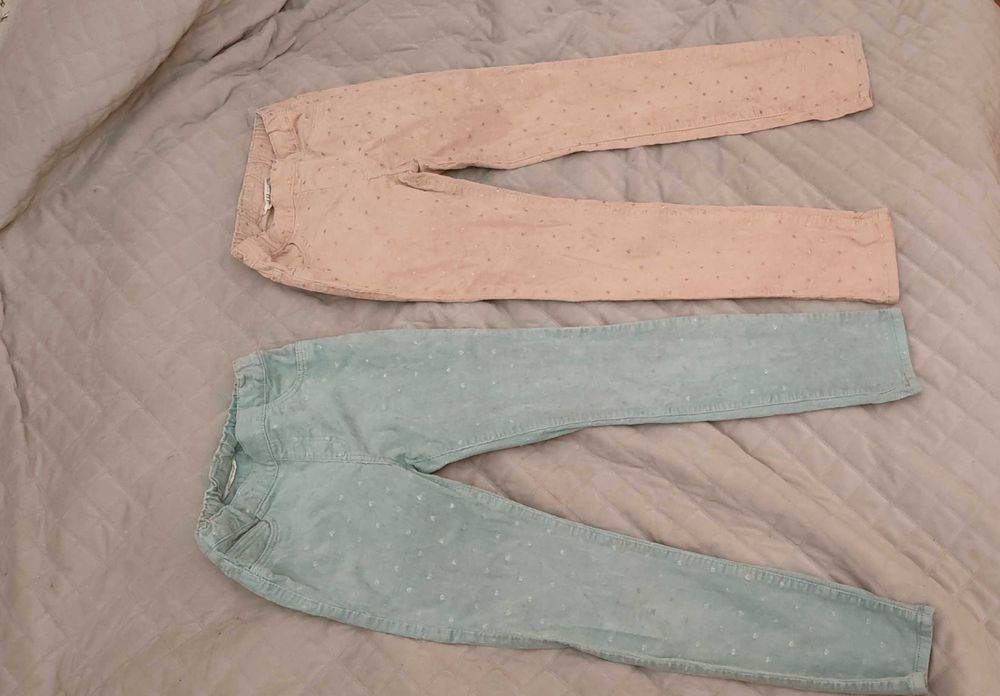 Spodnie sztruksowe rurki