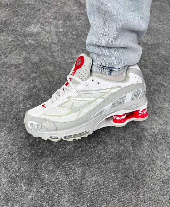 Кросівки Nike Shox Ride 2 SP x Supreme white red (41-46)